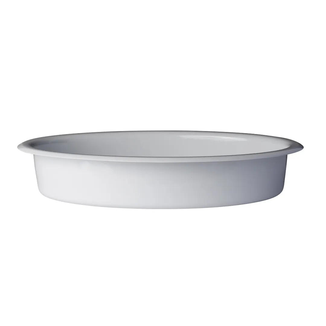 Steelite DW02145NWT Oval Food Pan, 5-Quart (14½") Stainless Steel, DW Haber Finish, FDA-Approved