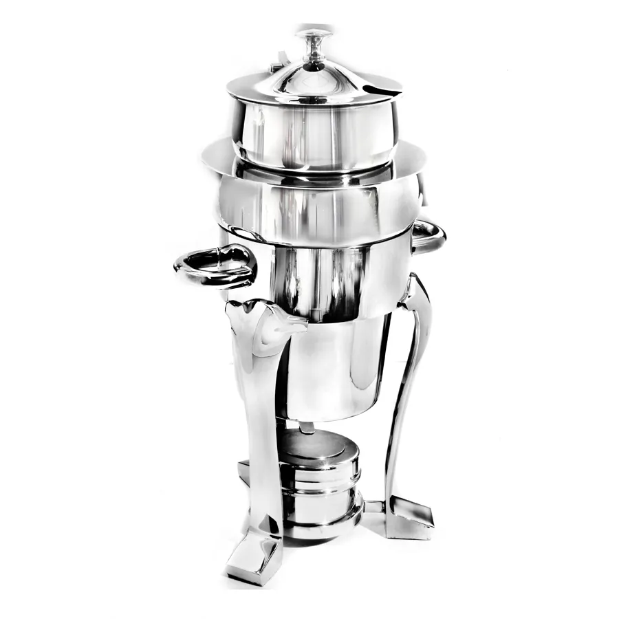 Steelite DW02SDHSS Marmite Soup Chafer, 2 Qt, 18"W x 10"D, 18/10 Stainless Steel Hinged Cover