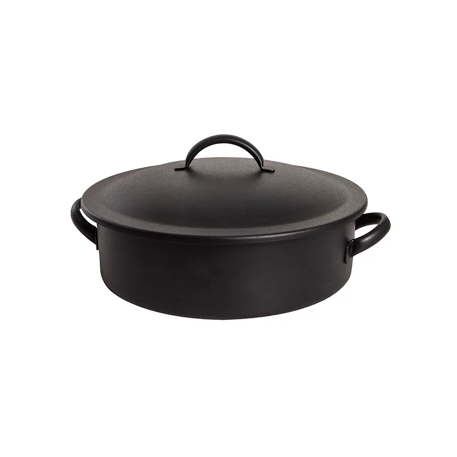 Steelite DW04CWG8BK 4-Qt Chafing Dish 14.25"W x 12"D x 6.75"H Black 18/10 Steel Cover Induction‑Ready