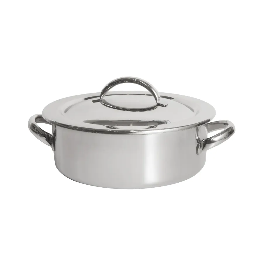 Steelite DW04CWG8SS Chafer 4 Qt 14.25" W x 12" D x 6.75" H 18/10 Steel Lift-Off Cover Induction Ready