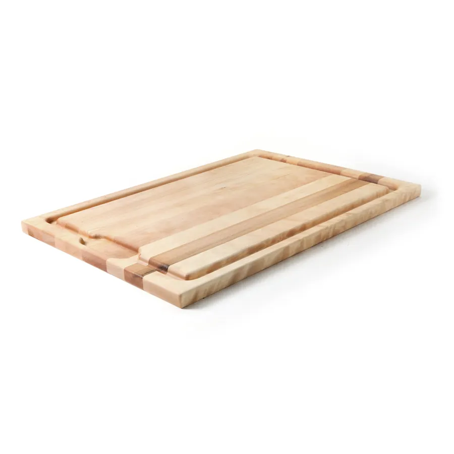 Steelite DW04H202CB34 Wood Carving Board, 20" x 14" x 0.75", Maple, Brown, Rectangular, 3/4" Thick