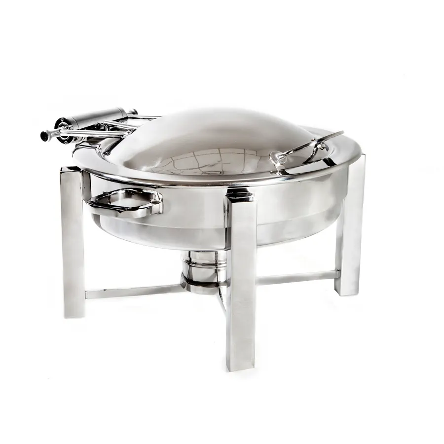 Steelite DW06KHSS Chafer Tower, 2‑Gal 17.5" W x 18.0" D x 12.0" H, Steel, Cover, Induction Ready