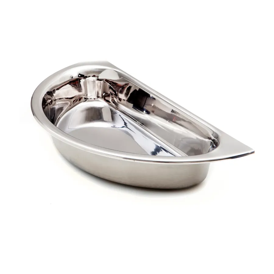 Steelite DW06RFP22 Food Pan, 2‑Gallon 5‑8 Quart, 15"W x 6.5"D x 3"H, 18/10 Stainless Steel