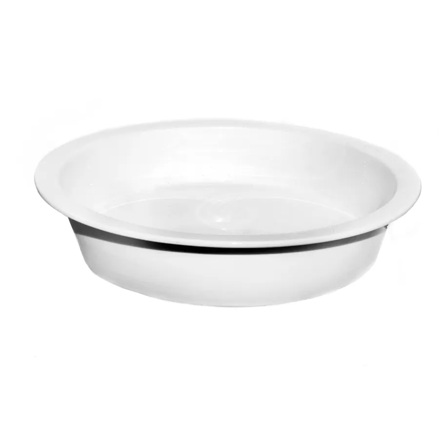 Steelite DW06RFP4POR Food Pan, 2‑Gal (5‑8 qt), 15.25"×15.25"×3" H, White Porcelain, 18/10 Stainless