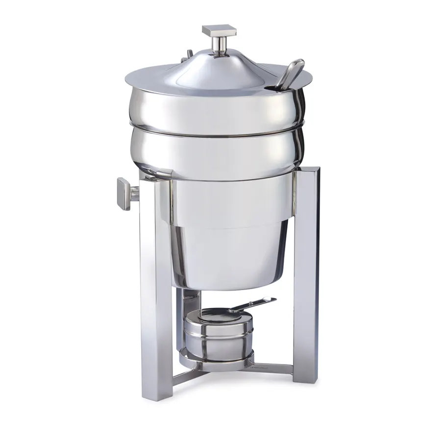 Steelite DW06SKSS Marmite Soup Chafer, 6 Qt 1.5 Gal 10.75"W x 19"H, 18/10 Steel, Lift‑Off Cover