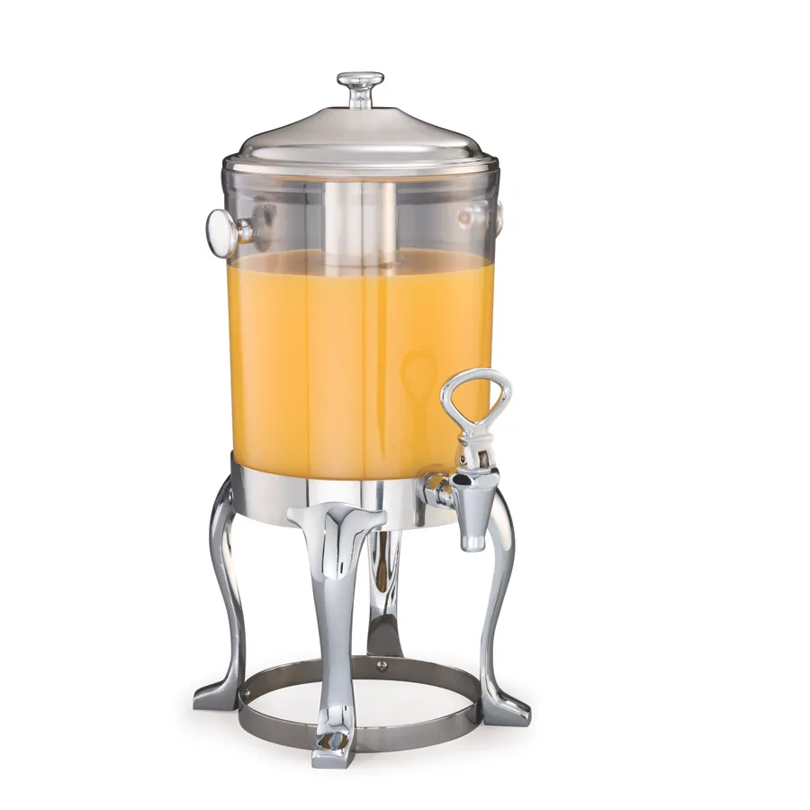 Steelite DW07JLDSS Juicer Dispenser, 2‑Gallon, 11"W×11"D×21.25"H, Poly, Steel Base, Uninsulated