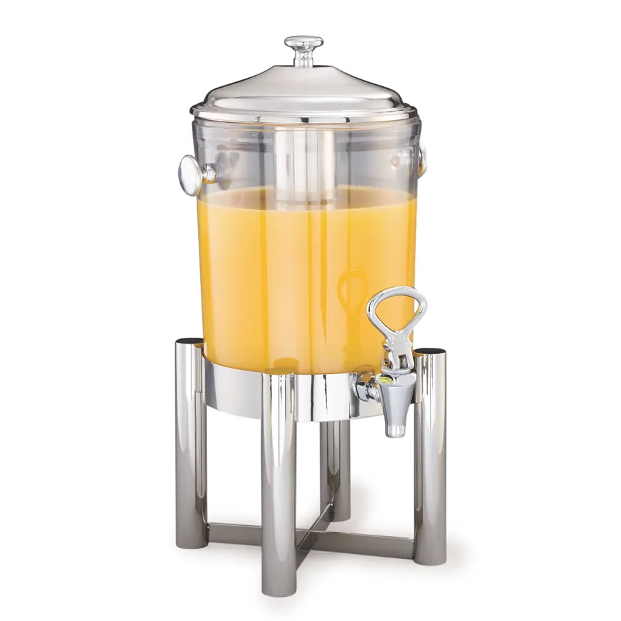 Steelite DW07JLWSS Juicer, 2.0‑Gal Beverage Dispenser, 11.0"W x 11.0"D x 20.0"H, Steel Base, White