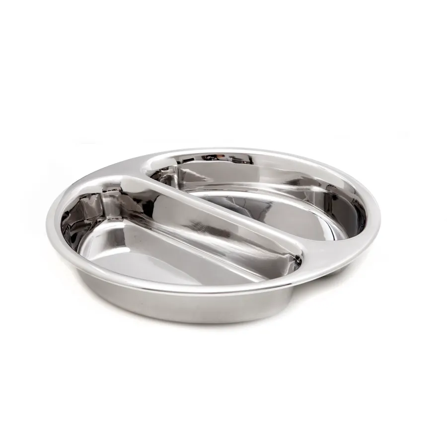 Steelite DW64RFP2 - 4-Quart Food Pan, 12" W x 12" D x 3" H, 18/10 Stainless Steel, Haber Finish