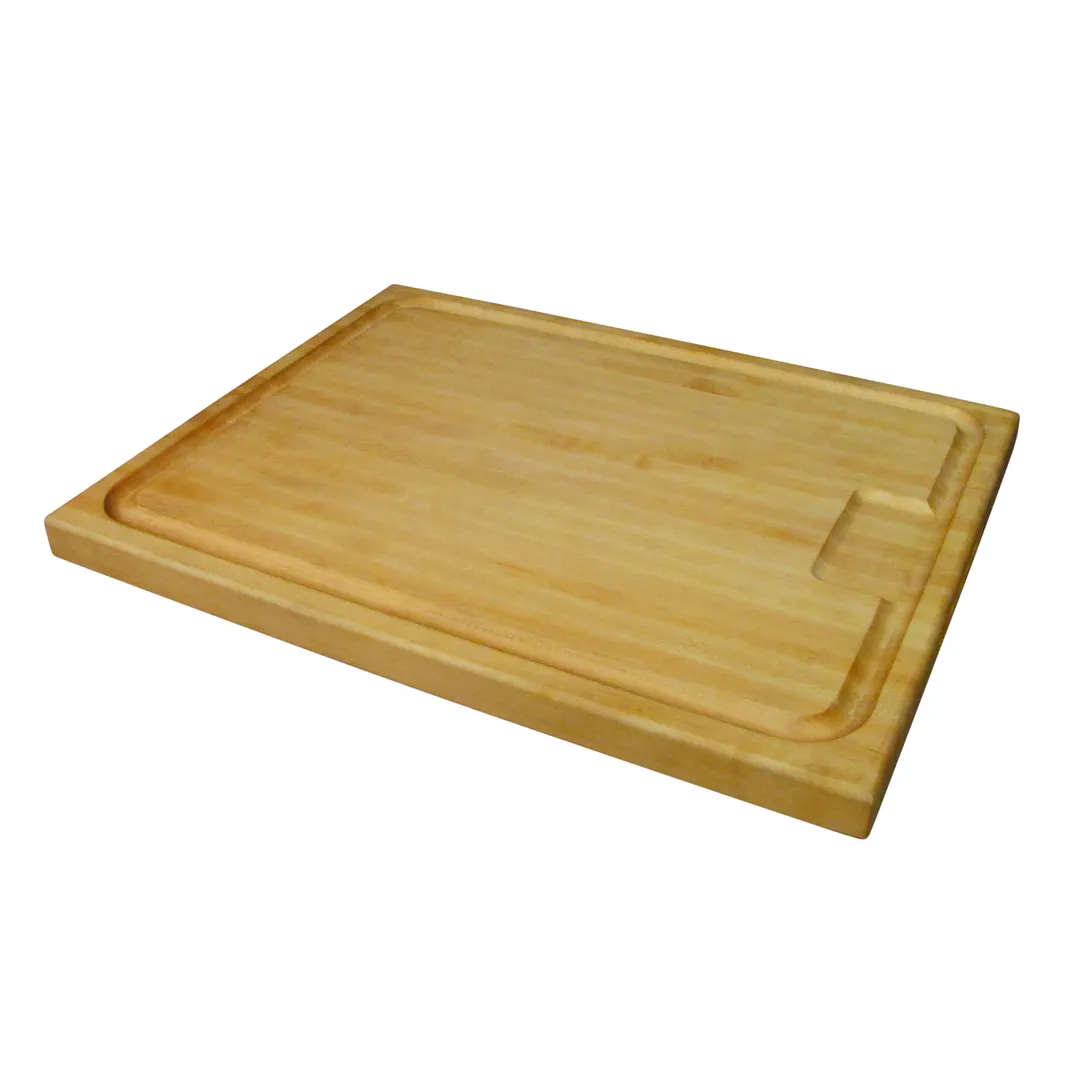Steelite DW724WD Wood Carving Board, Rectangular 24" W x 18" D x 1.5" H, Brown Wood, Groove Carving