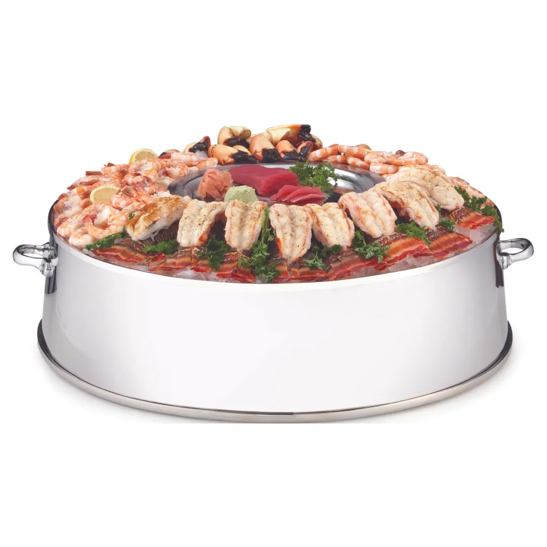 Steelite DW728R24NSS - 30" Seafood Extreme Tray, 18/10 Stainless Steel, Premium DW Haber Finish