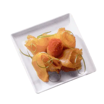 Steelite HL0696000 - Square China Tray, 4" x 4" Small Rolled Edge, Pristine Finish - 1 Dozen