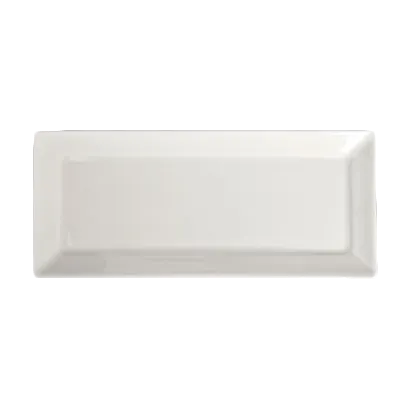 Steelite HL07800 - Rectangular China Tray, 11-3/4" x 5" Homer, Undecorated, China Material - 1 Dozen