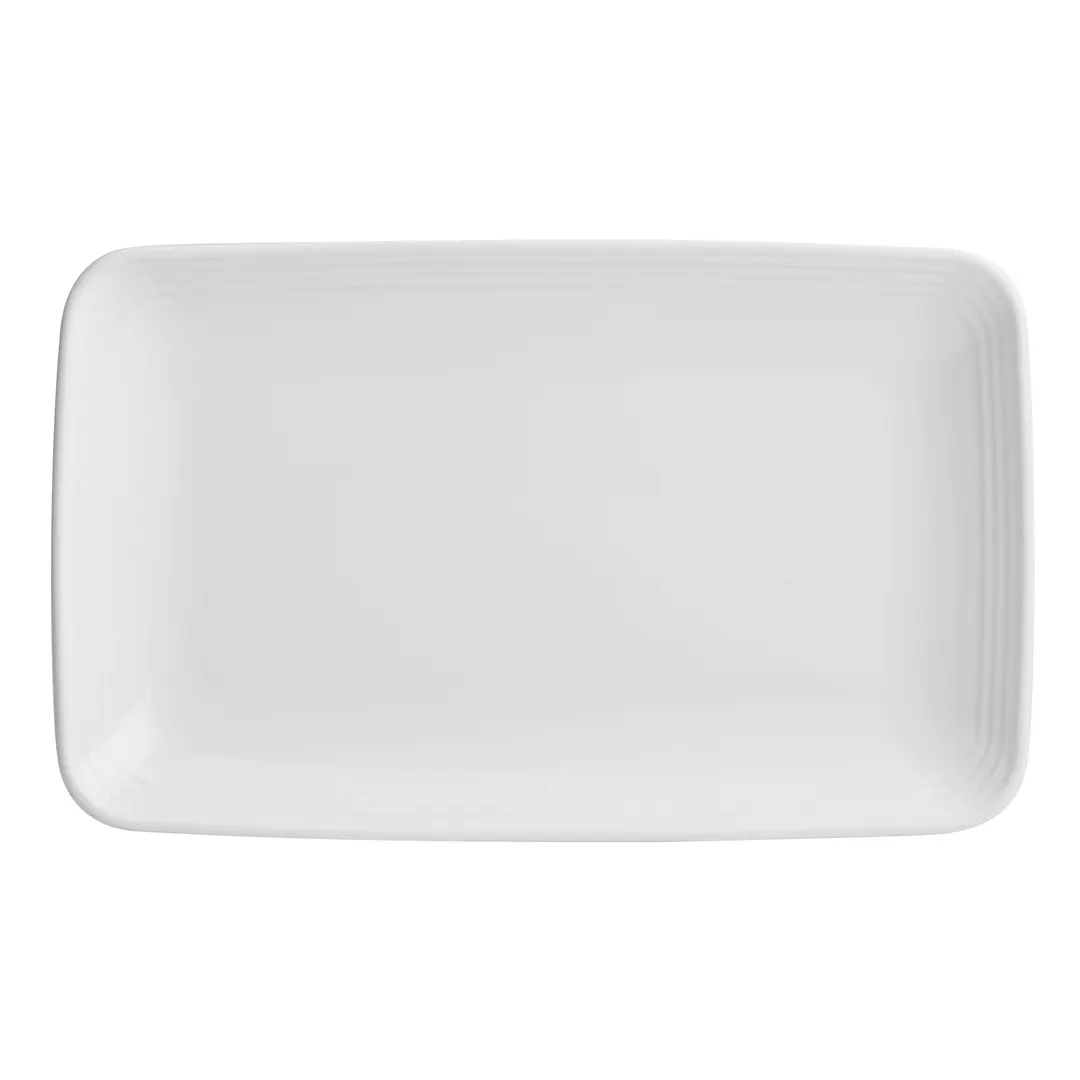 Steelite HL104510000 - Rectangle Tray, White China, 11.25" x 6.75", Dishwasher/Oven Safe - 1 Dozen