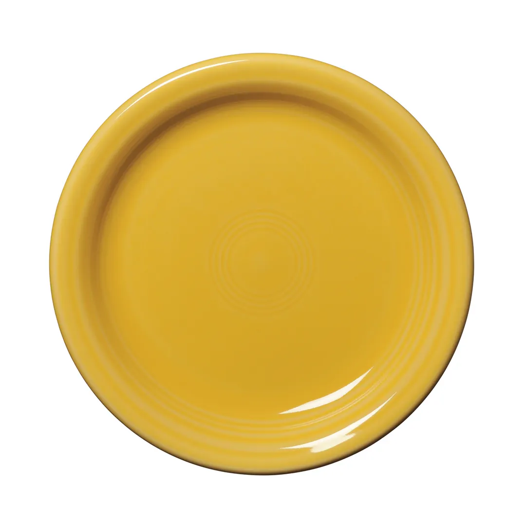 Steelite HL1461320 - 6.625" Round Fiesta Sunflower China Plate, Rim, Oven Safe 425°F - 1 Dozen