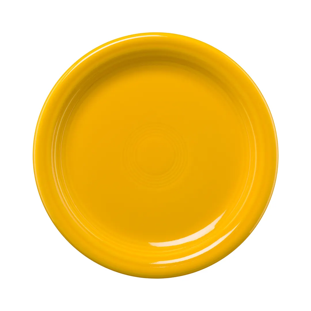 Steelite HL1461342 - 6.625" Round China Plate, Fiesta Daffodil, Rim, Oven Safe to 425°F, 1 Dozen