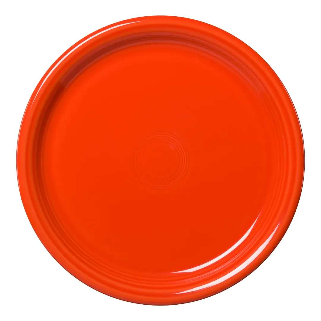 Steelite HL1480338 Bistro Plate, 10.5" Round China, Fiesta Poppy, Oven Safe to 425°F - 1 Dozen