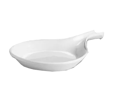 Steelite HL16770AWHA Fry Pan Server, 18 oz, 11‑5/8" x 8‑1/2" White Hall China - 1 Dozen