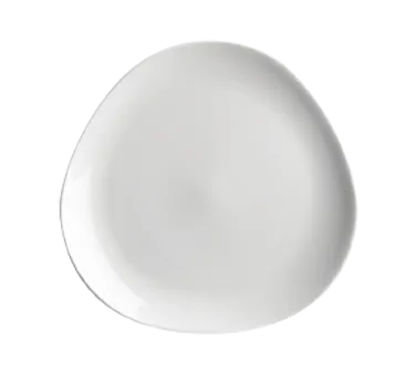 Steelite HL20166800 8-3/8" Triangular China Plate, Flat Edge, Coupe Rim - 1 Dozen