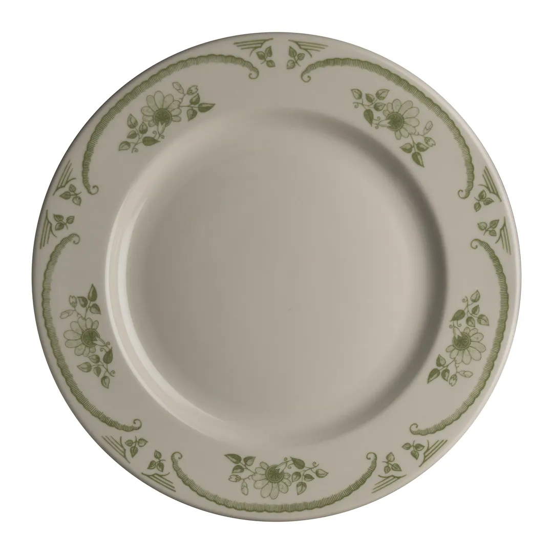 Steelite HL2029885 - 6-5/8" Round China Plate Rolled Edge Homer American Rose Moss - 1 Dozen