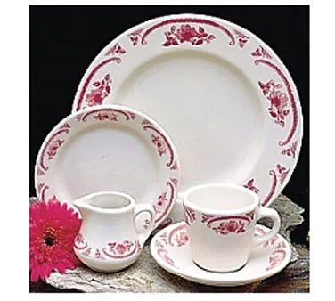 Steelite HL2032 China Plate, 7-1/8" Round Rolled Edge, Homer American Rose, China - 1 Dozen