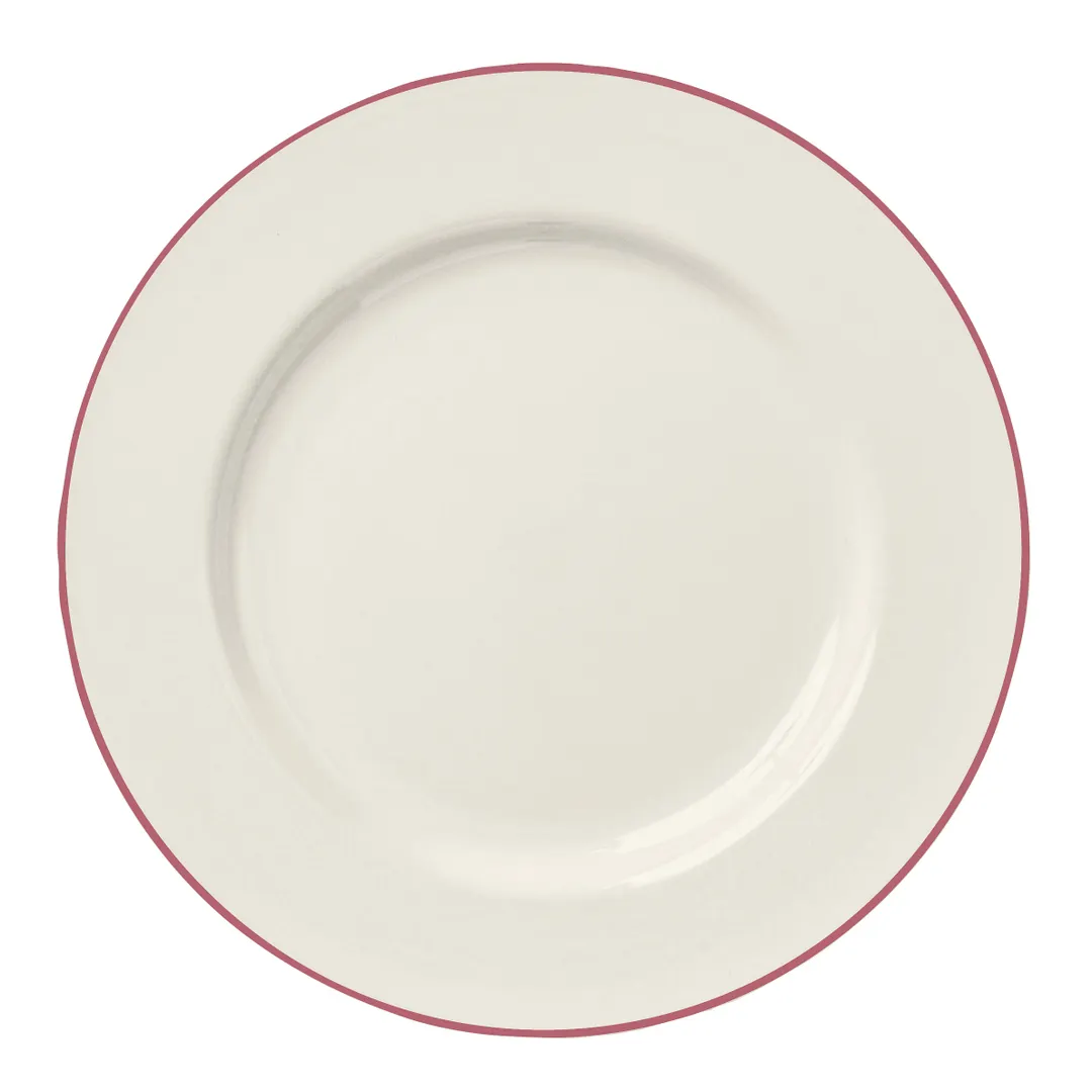 Steelite HL20463928 - 8.25" Round Rolled Edge China Plate, Rose Line, Homer Laughlin - 1 Dozen