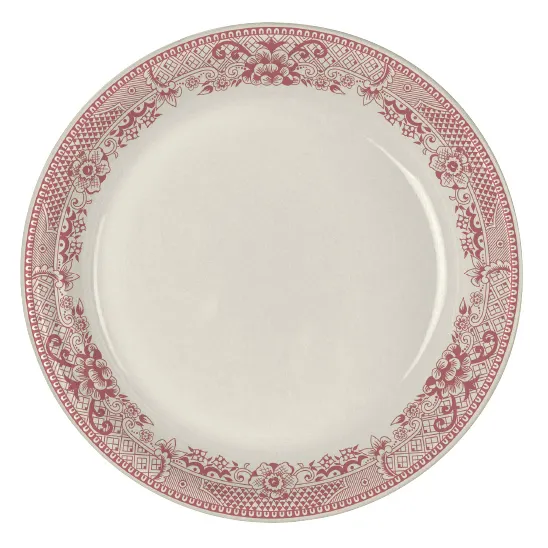 Steelite HL30663923 8.25" Coupe Rim China Plate, Willow Rim Rose Finish, Empire Style - 1 Dozen