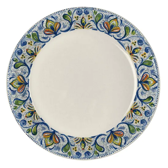 Steelite HL31063906 - 10-3/8" Coupe Rim Round China Plate, 10.375" Diameter, Empire Design - 1 Dozen