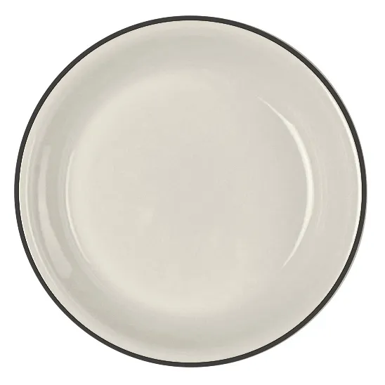 Steelite HL31063927 - 10-3/8" Coupe Rim Round China Plate, Slate Empire Line, 1 Dozen