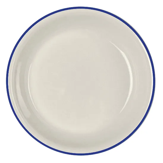 Steelite HL31063929 Coupe Plate, 10.375" x 1.75" Rim, Empire Blue Line China, Round - 1 Dozen