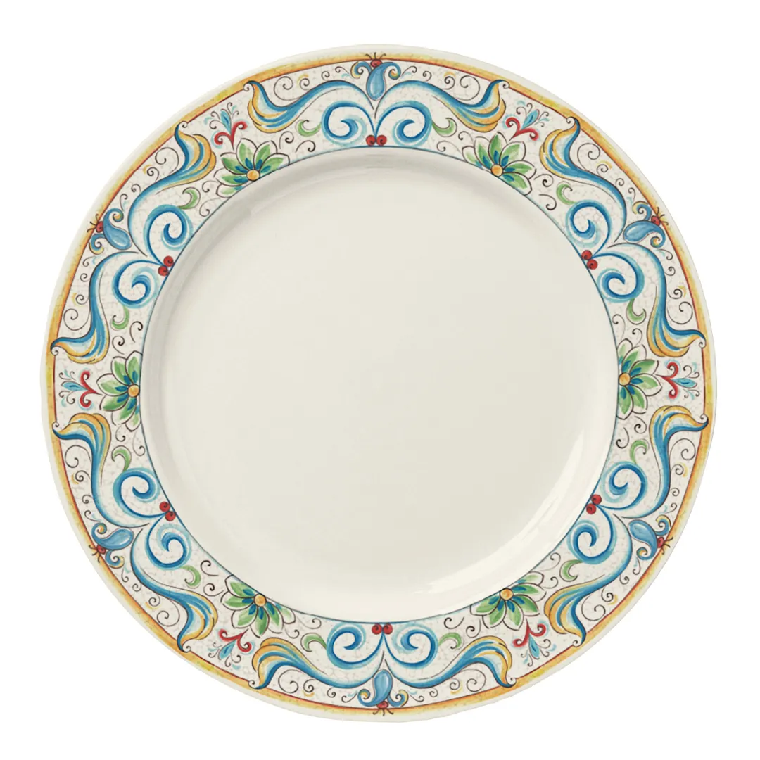Steelite HL44463910 - 10.625\" Round Rolled Edge China Plate, Majorca, Dinnerware - 1 Dozen