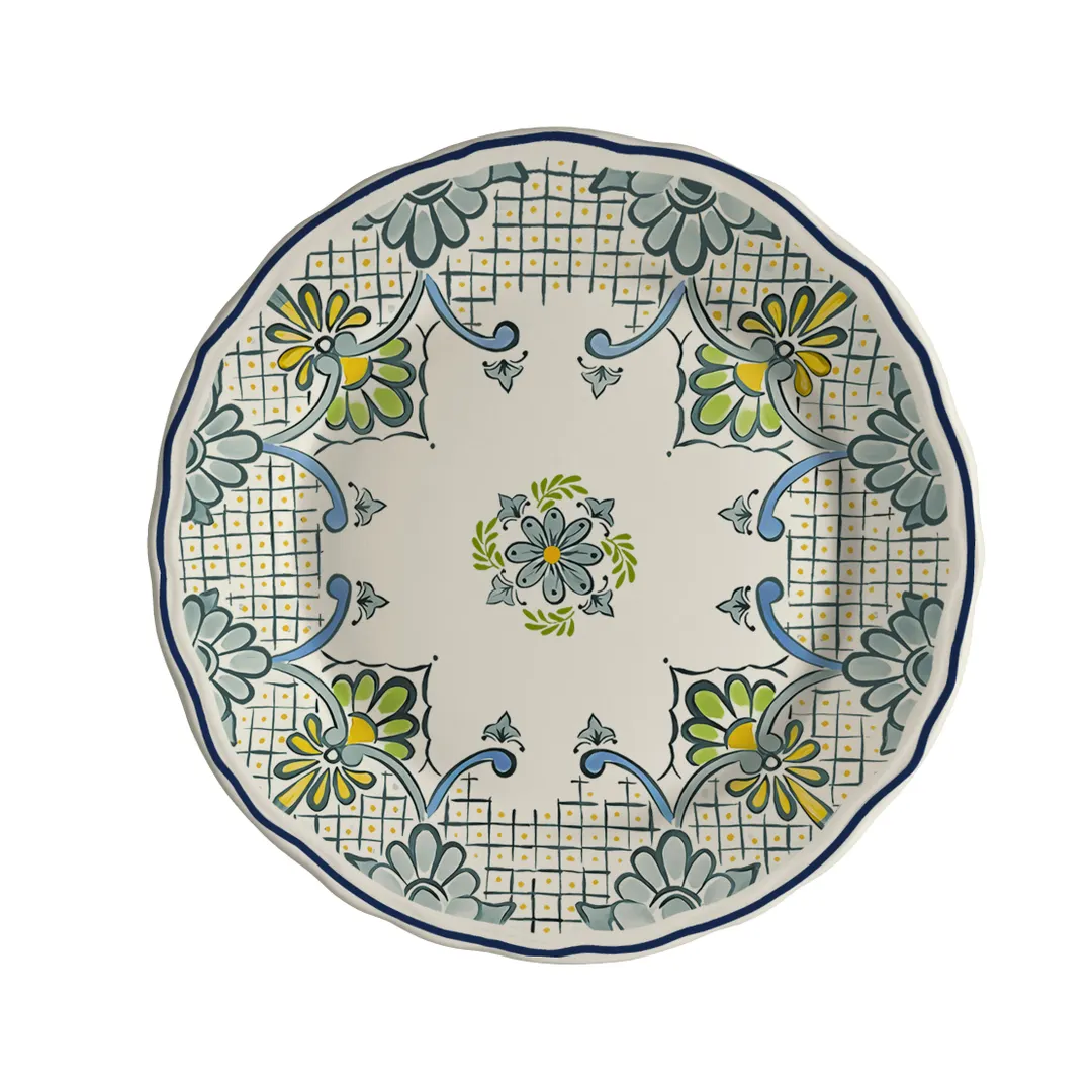 Steelite HL54263900 - 7.25" Round China Plate Scalloped Edge Dish/Oven Safe To 500°F/258°C - 36/Case