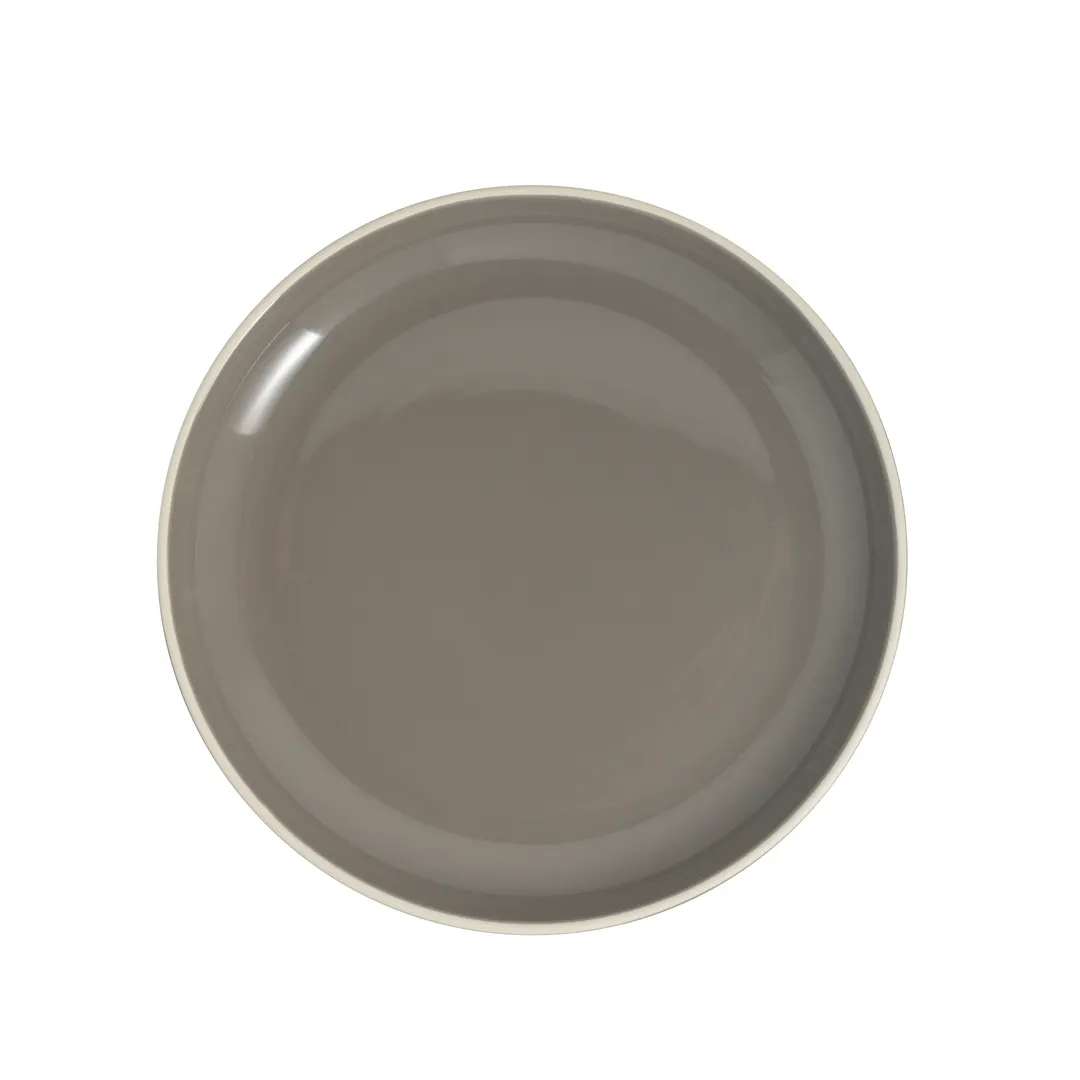 Steelite HL99063054 - 10" Round Woodland Truffle China Plate, Dishwasher & Oven Safe - 24/Case