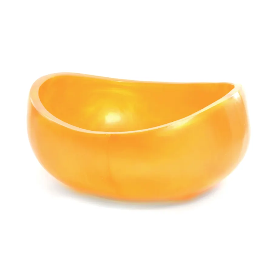 Steelite KMK1019TGP Oval Plastic Bowl, 13.5" x 6" Tangerine Resin, Dishwasher‑Safe, Break‑Resistant