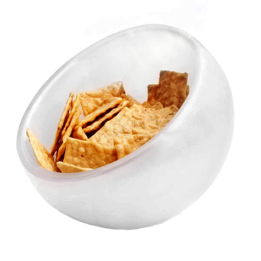 Steelite KMK1025SH - 8" Dia x 6" H Slant White Resin Round Bowl, Dishwasher Safe - 2/Case