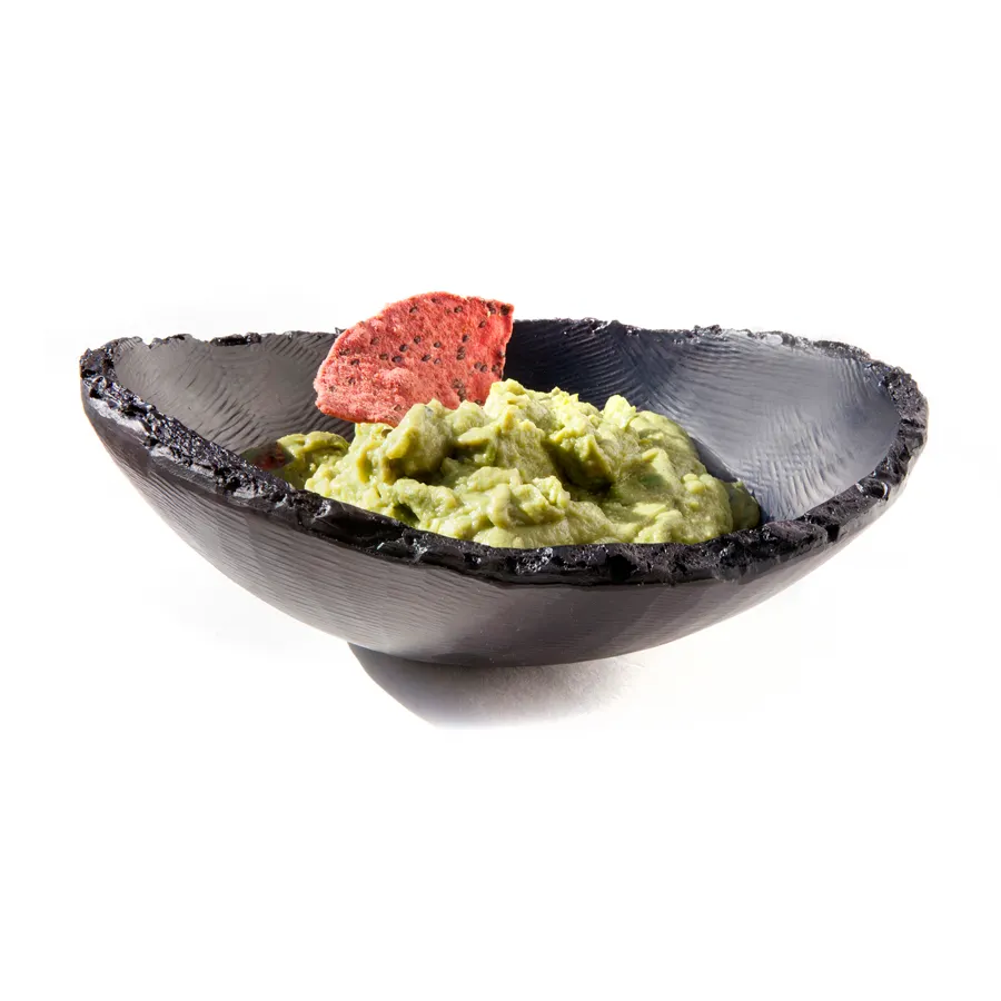 Steelite KMK2082ES - Oval Plastic Bowl, 13" x 10" x 4" H, Resin Black, Dishwasher Safe