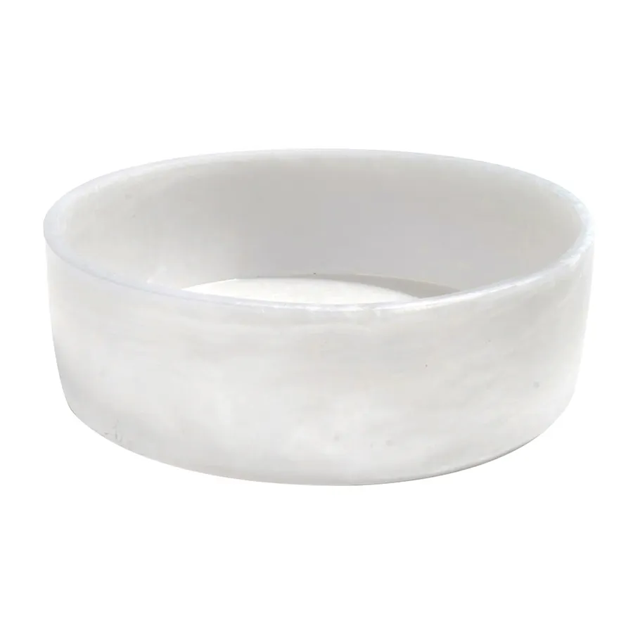 Steelite KMK2086SH Plastic Bowl, 20" Dia X 6" H, Round White Resin, Break‑Resistant, Dishwasher Safe