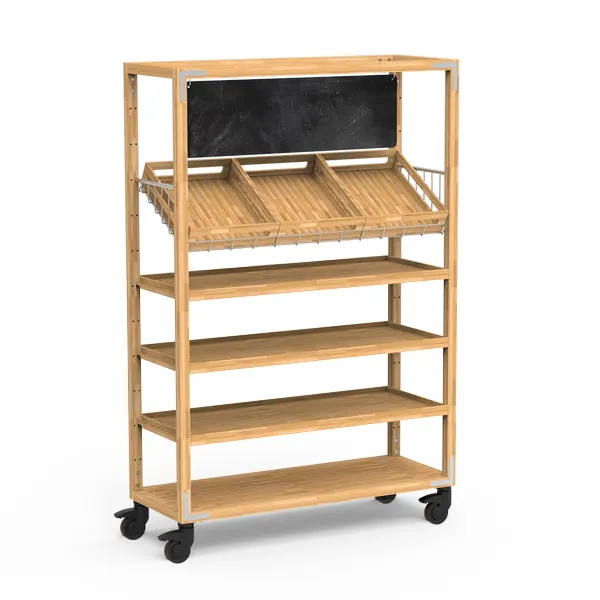 Steelite MGCCAN03NSXW Canvas Grab-And-Go Signage Unit, Steel Frame Casters, Canvas