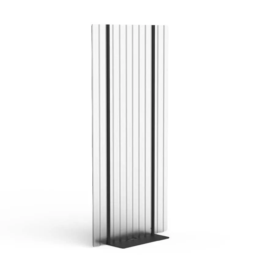 Steelite MGCDSF01CAXF Waves Divider Corrugated Panel, Black Powder-Coated Base for Buffet Tables