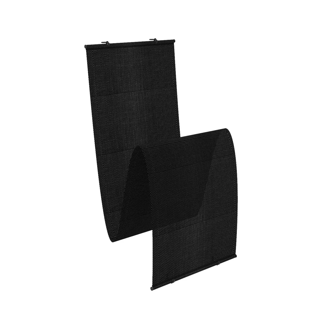 Steelite MGSCANPV0101 - 5X Black Canvas Screens for Restaurant Buffet Tables, Case