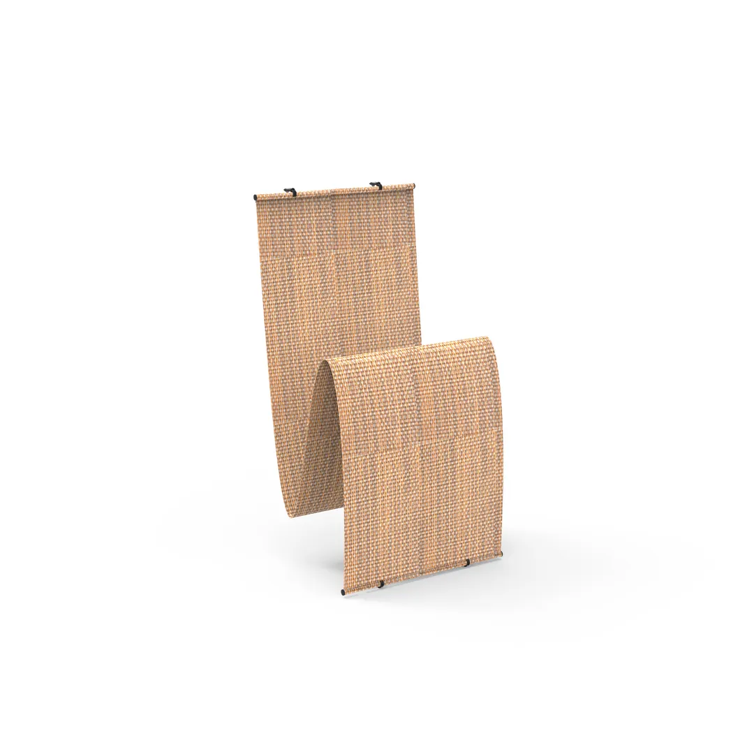 Steelite MGSCANPV0201 - Five Brown Canvas Buffet Table Screens, Fabric, Classic Finish - 1/Case
