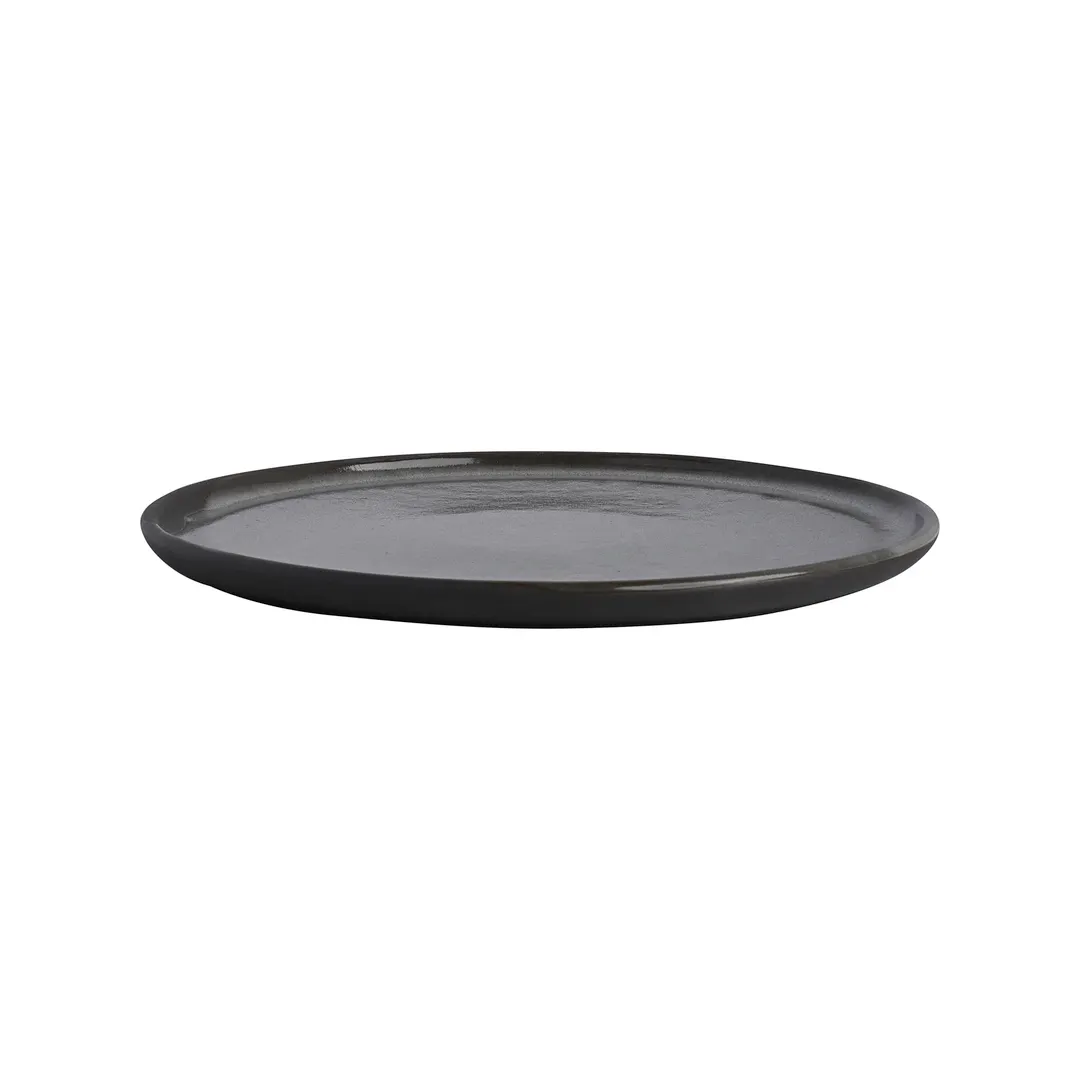 Steelite OG10113792 - 11" Round Stoneware Plate, Gembrook Gray Ceramic Finish - 1 Dozen