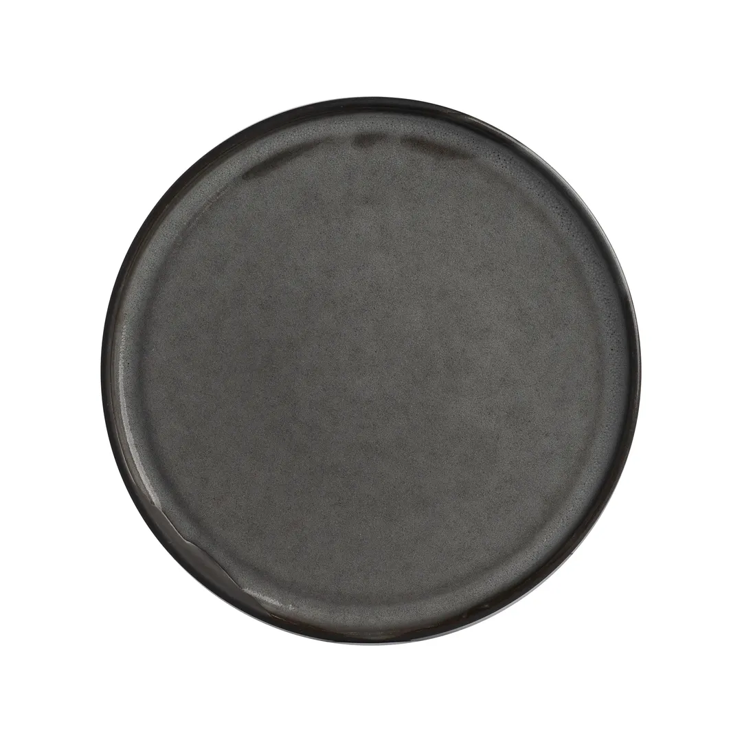 Steelite OG10113792 - 11" Round Stoneware Plate, Gembrook Gray Ceramic Finish - 1 Dozen