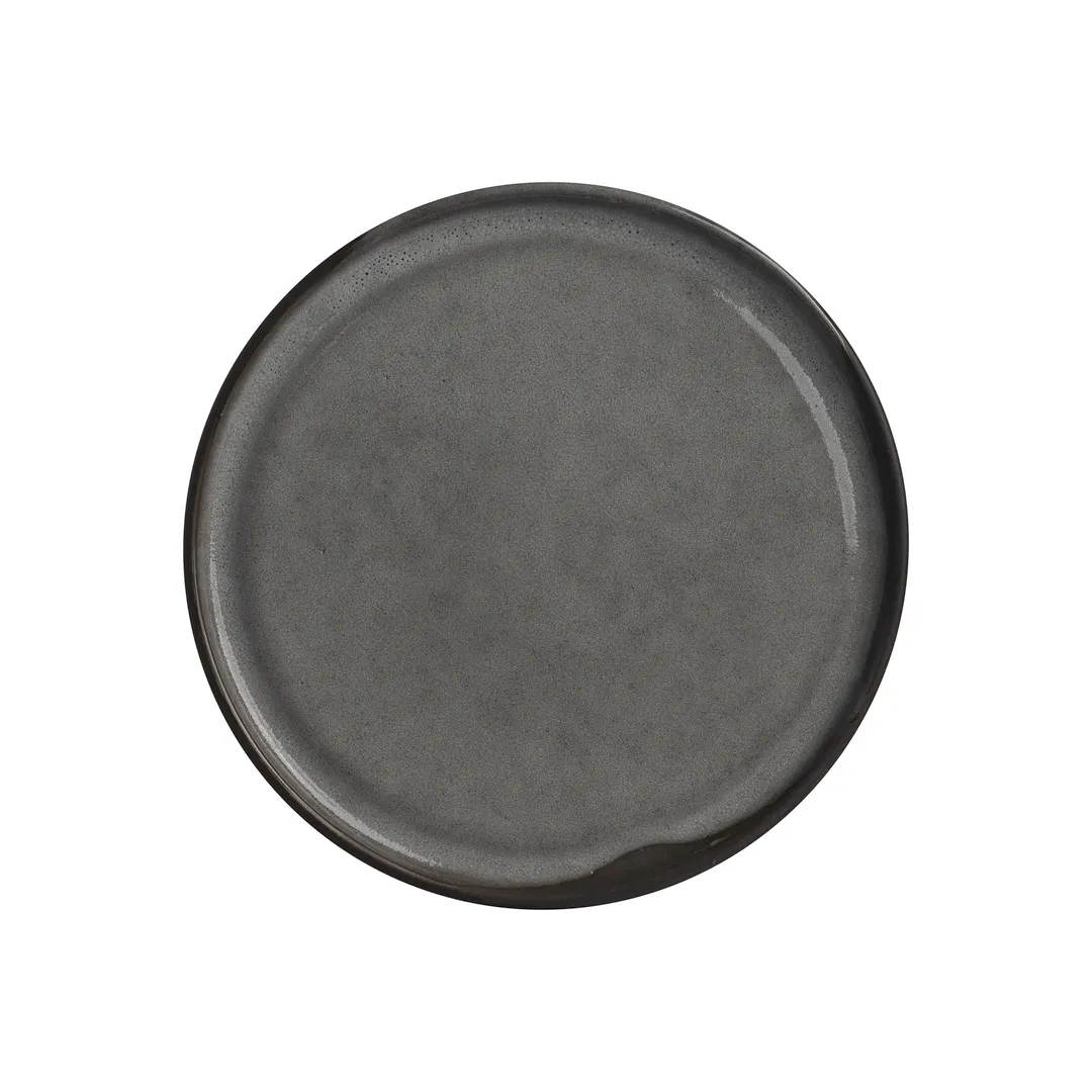 Steelite OG10113793 - Gembrook Gray Stoneware Round Plate 9 1/8" Dia x 0.625" H - 1 Dozen