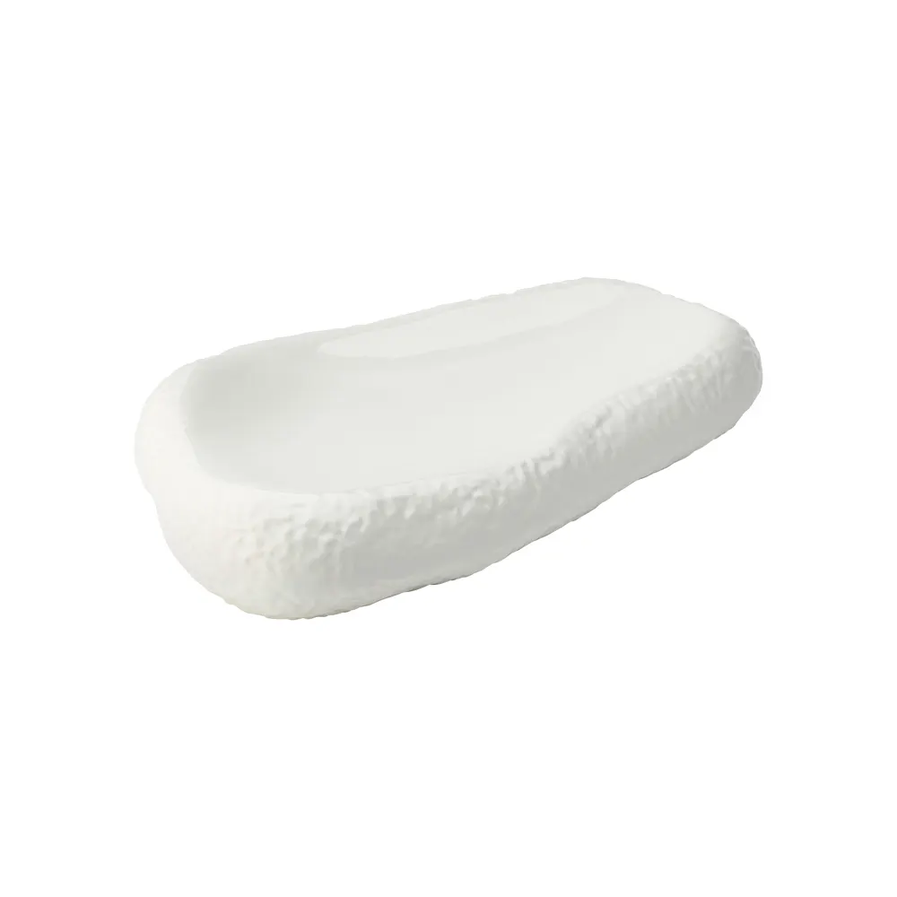 Steelite UCT6801 China Plate – Free Form Porcelain, White, 5.875" x 9.875" x 2.0" H - 6/Case