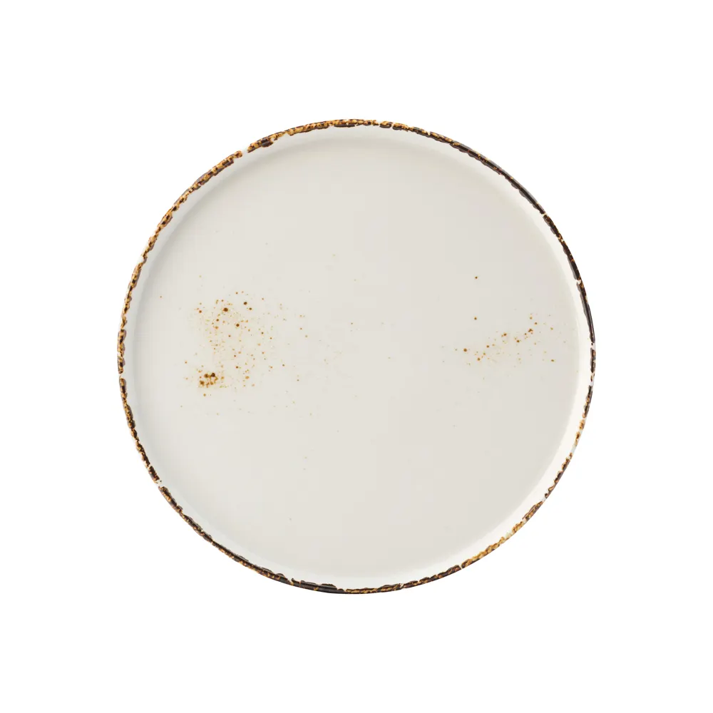 Steelite UCT9068 - 9" Round Porcelain Plate, White Coupe Rim, 9" x 9", Sold Per Case - 6/Case