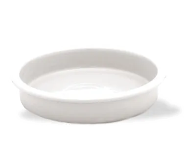 Steelite WL53316 Chafer Insert, Large Round Porcelain Food Pan, 7 Quart Capacity - 6/Case