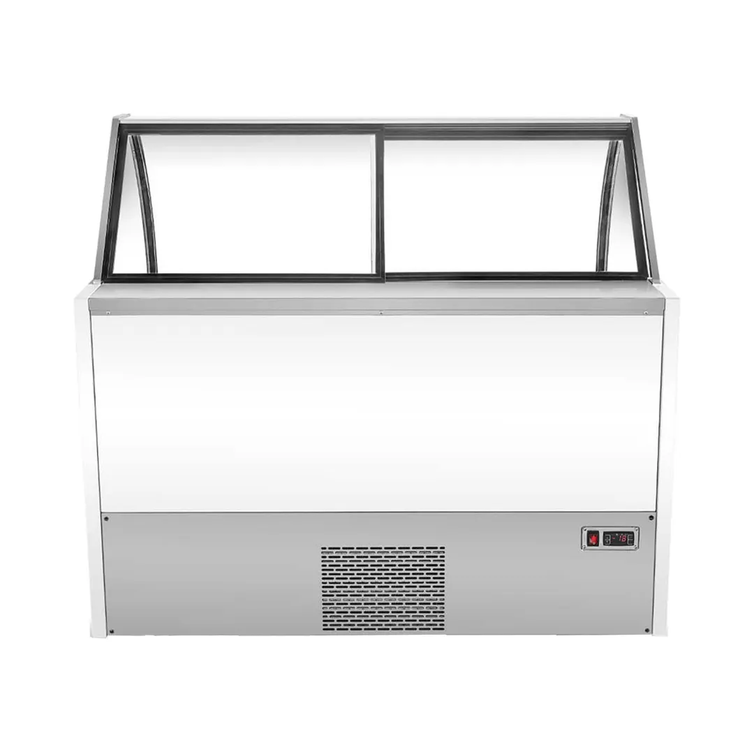 Marchia GIC-10 55" Gelato/Ice Cream Dipping Cabinet w/ Curved Sneeze Guard