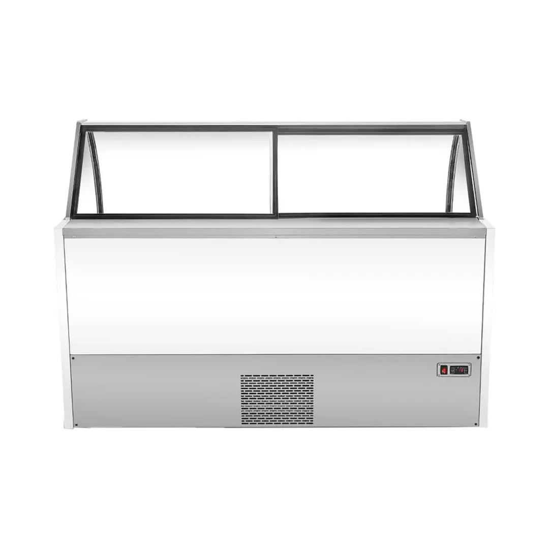 Marchia GIC-13 69" Gelato/Ice Cream Dipping Cabinet w/ Curved Sneeze Guard