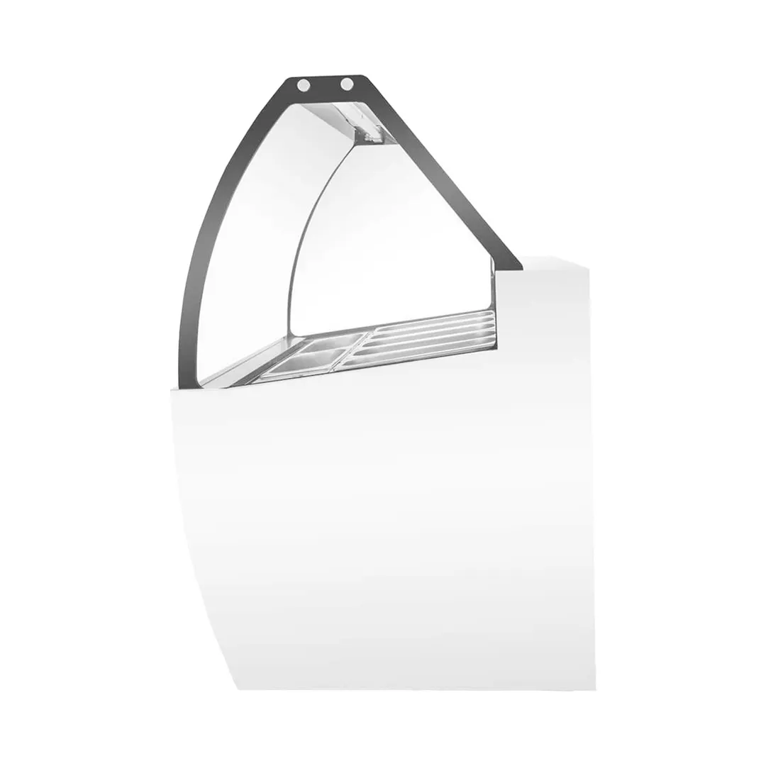 Marchia GIC-13 69" Gelato/Ice Cream Dipping Cabinet w/ Curved Sneeze Guard