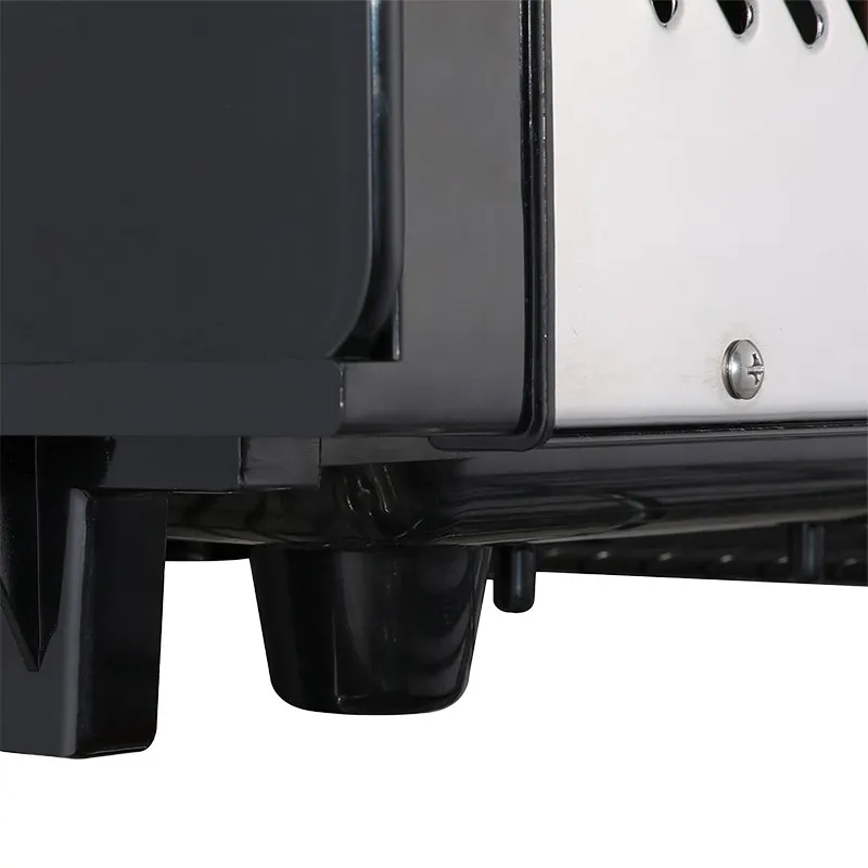 Marchia MDC121 Refrigerated Case, 28" Wide, 4.25 Cu Ft, Black, Sliding Glass Doors, 2 Shelves